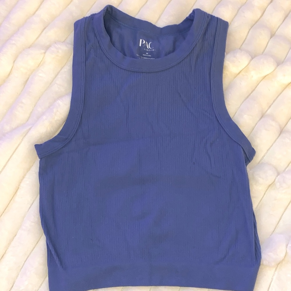 Pacsun crop top. Blue, xs